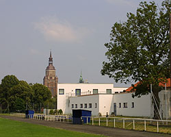Blick auf das Sportzentrum